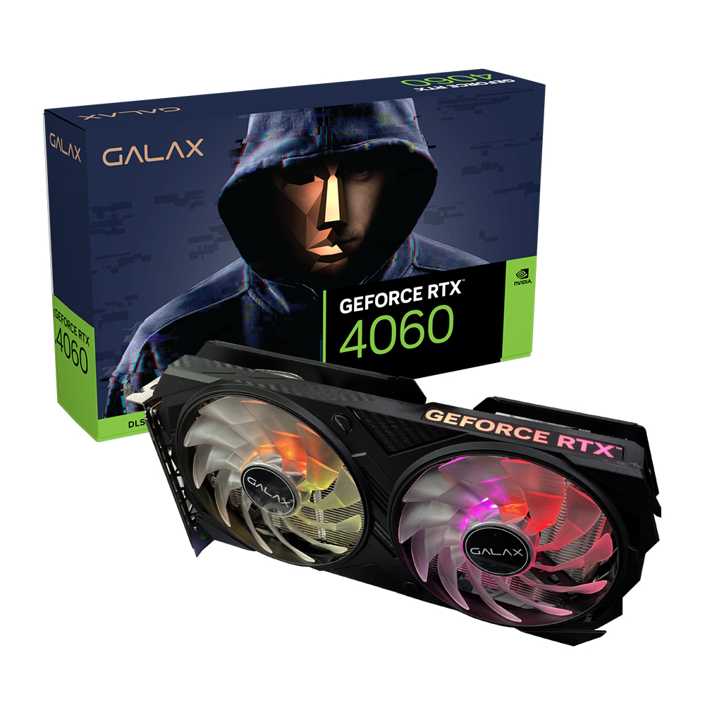 갤럭시 GALAX 지포스 RTX 4060 EX BLACK OC D6 8GB_이미지