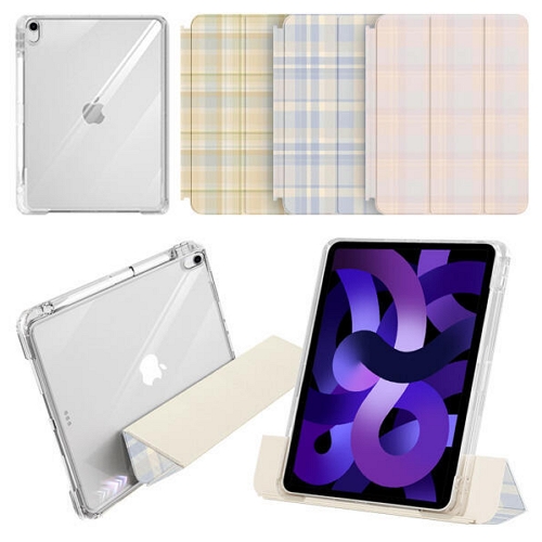 태블리스 iPad Air 11 M2 체크 슬라이드 2Way 커버 케이스