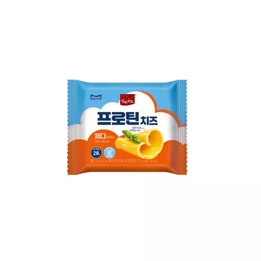 매일유업 상하치즈 프로틴치즈 체다 슬라이스 7매 119g