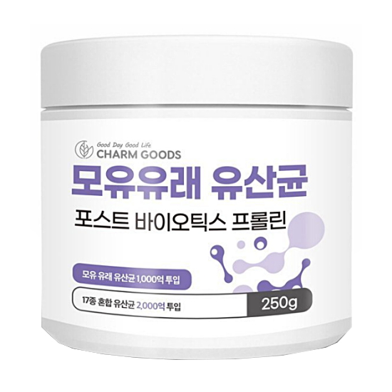 참굿즈 모유유래 유산균 250g이미지입니다. 누르면 해당 게시물로 새창이동합니다.