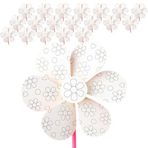 민화샵 꽃 바람개비 만들기 세트 UDOPP014 둥근옹달새 20세트