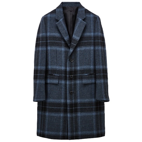 에스티오 STCO 울혼방 빅체크 코트 SCTPDT2NCL