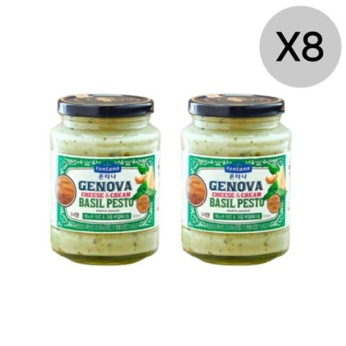샘표식품 폰타나 제노바 치즈 크림 바질페스토 파스타소스 430g (16개)