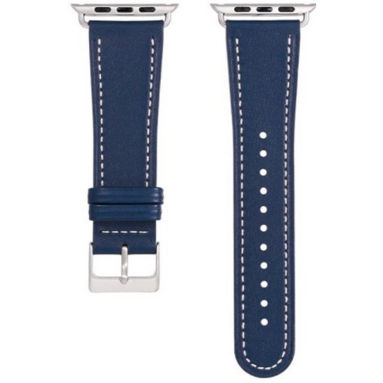 이랜드 로이드 애플워치 네이비/실버 커넥터 가죽스트랩 (42mm/44mm)