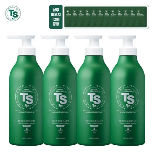 TS 그린 프로폴리스 샴푸 500g (4개)_이미지