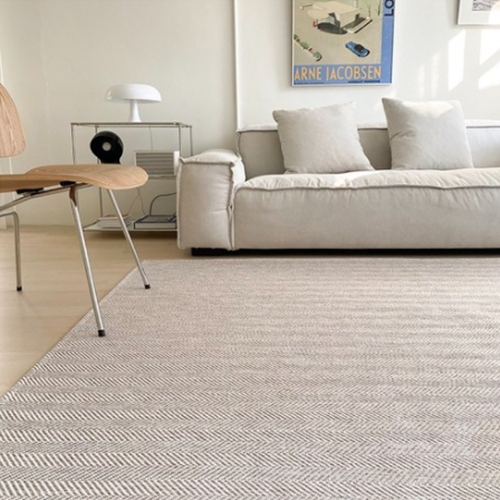 노미아 먼지없는 헤링본 러그 (100x100cm)_이미지