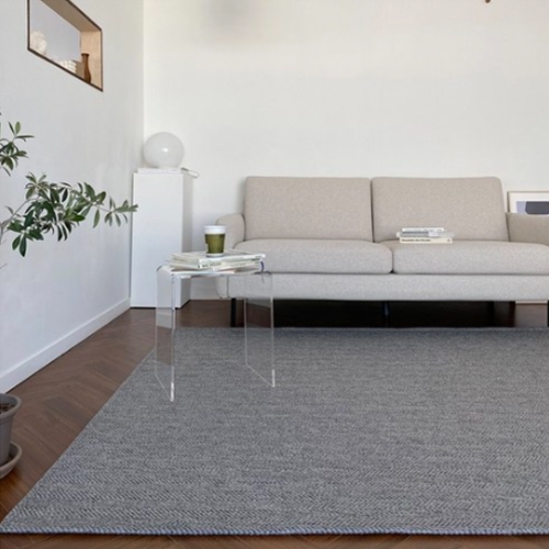 노미아 먼지없는 헤링본 러그 (100x100cm)_이미지