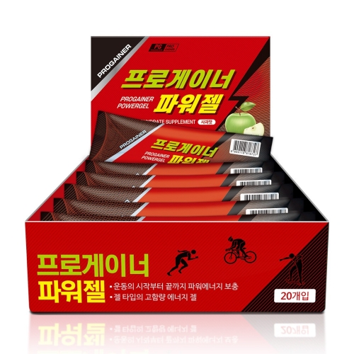 프로게이너 파워젤 사과 40g 20포 (2개)