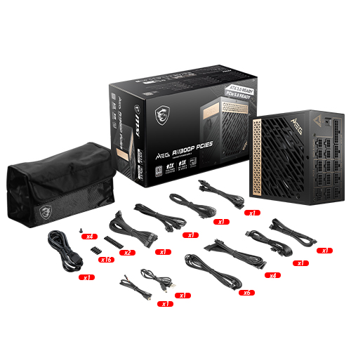 MSI MEG Ai1300P 80PLUS플래티넘 풀모듈러 ATX3.0_이미지