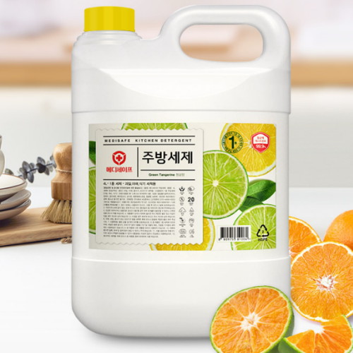 메디세이프 주방세제 청귤향 4L