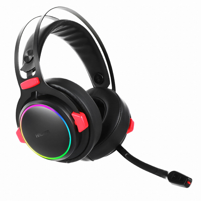 앱코 HACKER MR510 무선 가상 7.1채널 RGB 노이즈캔슬링 마이크 게이밍 헤드셋_이미지