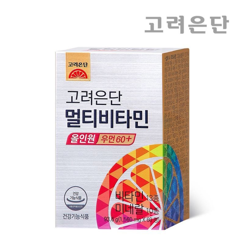 고려은단 멀티비타민 올인원 우먼 60+ 60정 (1개)