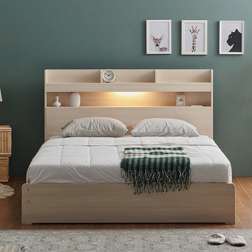 모닝듀 KC733 호텔라인 평상 LED침대 Q