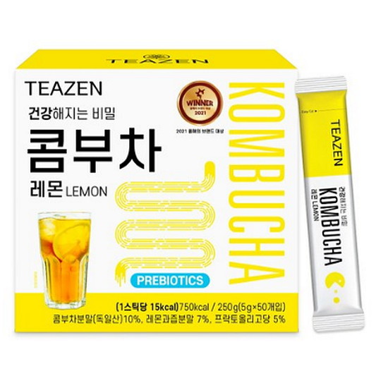 티젠 콤부차 레몬 50T (2개)
