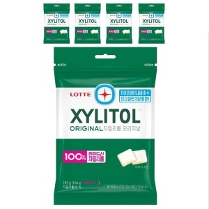 롯데제과 자일리톨 오리지날 껌 리필 183g (5개)