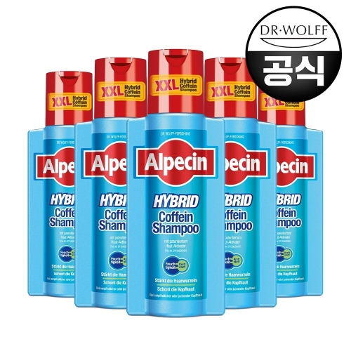 알페신 카페인 샴푸 하이브리드 375ml (5개)_이미지