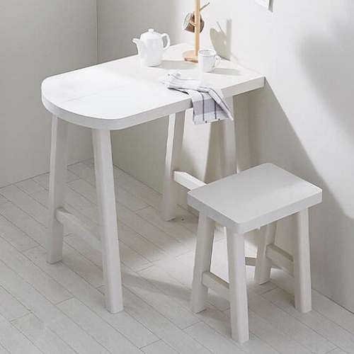 바이탈버브 린스 반타원 소나무 원목 식탁 800