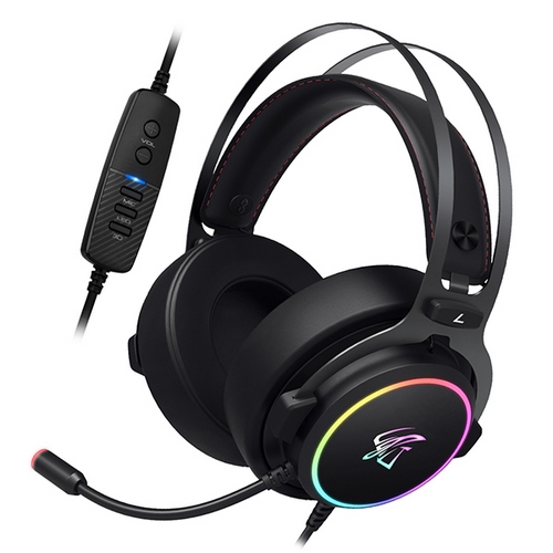 앱코 HACKER B890U 가상 7.1채널 RGB 노이즈캔슬링 마이크 3D 게이밍 헤드셋_이미지