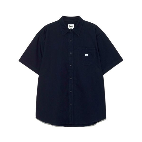 로코 포켓 옥스포드 반팔 셔츠 네이비 LE2502SS01NA 135902