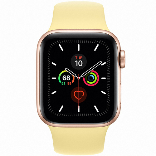 APPLE 워치 시리즈5 40mm Cellular 골드 알루미늄 (스포츠밴드, 해외구매)_이미지