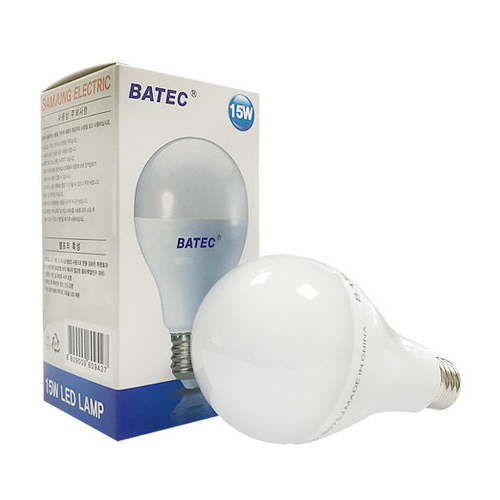 바텍 LED 벌브전구 주광색 15W (1개)_이미지