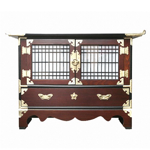 해피데이 TV장식장 서랍 창살문 TV대 700