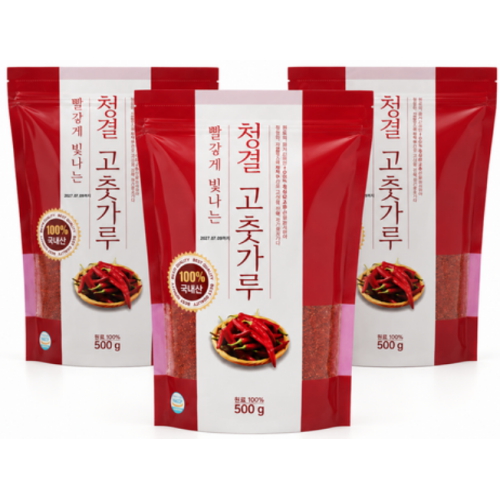 청아띠 빨갛게 빛나는 청결 고춧가루 500g이미지입니다. 누르면 해당 게시물로 새창이동합니다.