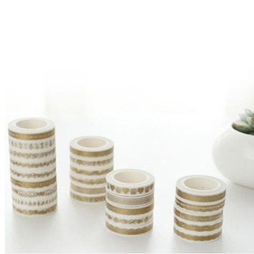 아이조아 라인데코 금박 마스킹 테이프 8mm x 7m_이미지