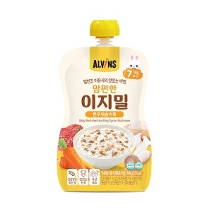 엘빈즈 맘편한 이지밀 한우새송이죽 100g