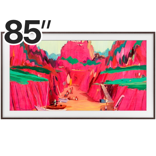 삼성전자 더 프레임 프로 KQ85LSF03WFXKR (스탠드, 플랫 브라운)