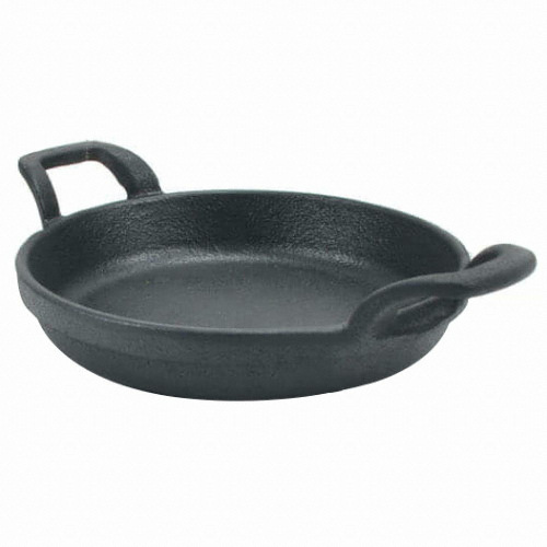 [불명] 양손 원형 프라이 주물팬 (16cm)