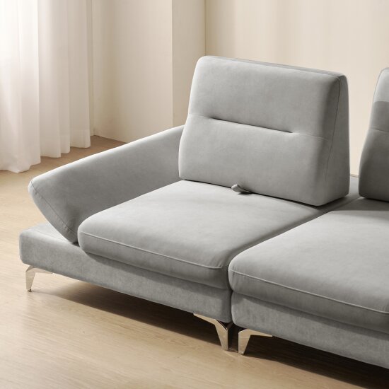 아로미가구 노블 스윙 조야 패브릭 소파 4인용 (스툴포함)_이미지