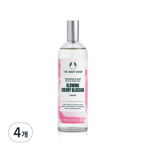 더바디샵 글로잉 체리블라썸 후레그런스 미스트 100ml (4개)_이미지