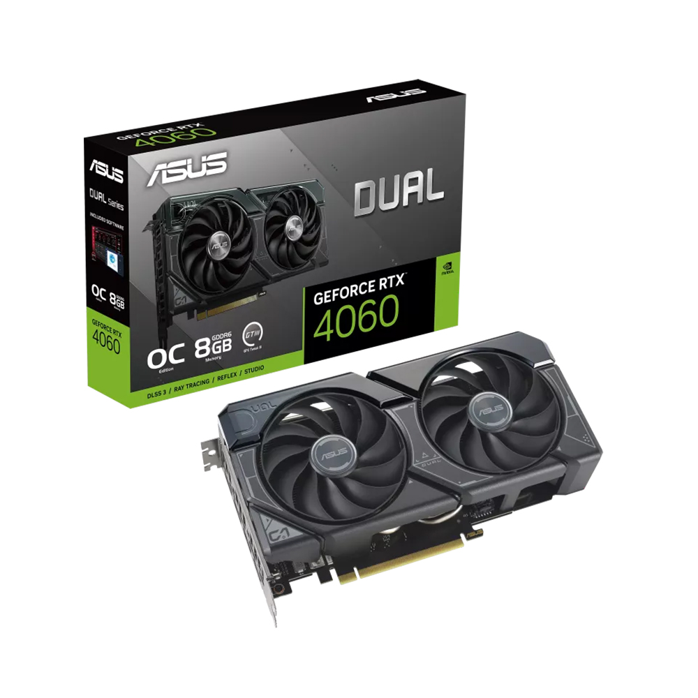 ASUS DUAL 지포스 RTX 4060 O8G OC D6 8GB 인텍앤컴퍼니
