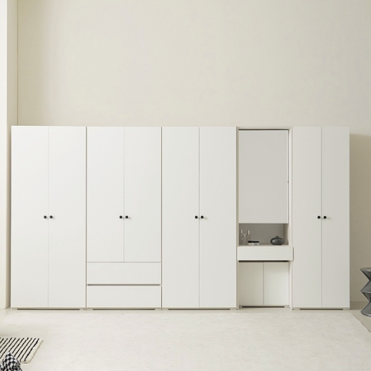 홈인홈 닷츠 PET무광 모듈러 키큰 옷장 600_이미지