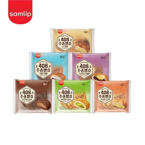 SPC삼립 주종발효 단팥크림빵 115g (6개)_이미지