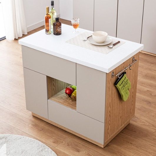 로아 LED 수납장 아일랜드 홈바 1000