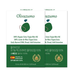 엔에이치바이오 올리바즈모 유기농 엑스트라버진 올리브오일 스틱 300ml(10mlx30포) (2개)_이미지