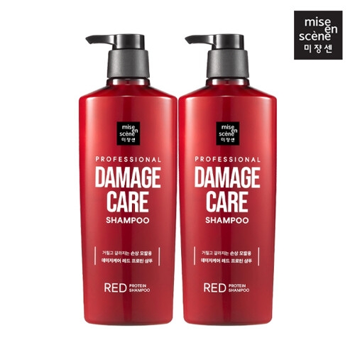 아모레퍼시픽 미쟝센 데미지케어 레드 프로틴 샴푸 680ml (2개)