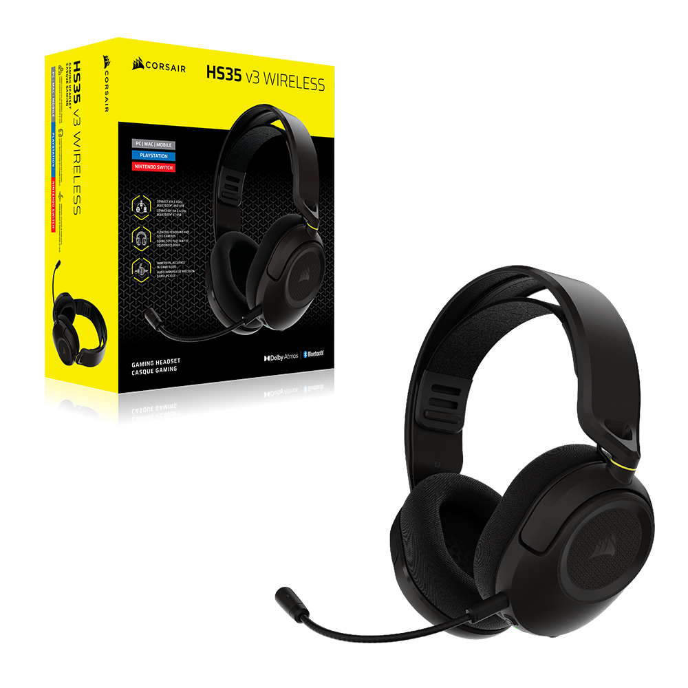 CORSAIR HS35 v3 무선 게이밍 헤드셋 (해외구매)_이미지