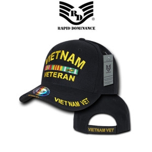 Rapid Dominance R207 The Legend Milit Caps, Vietnam Vet, Black_이미지