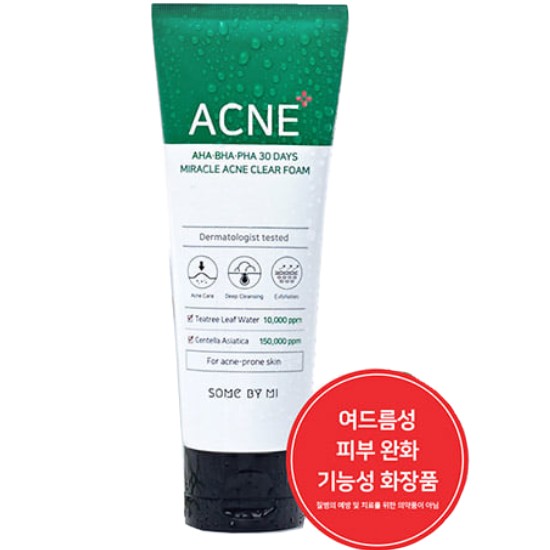 썸바이미 아하 바하 파하 30데이즈 미라클 아크네 클리어 폼 100ml (1개)_이미지