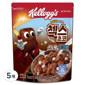 첵스 초코 스노우 초코볼 시리얼 420g 5개