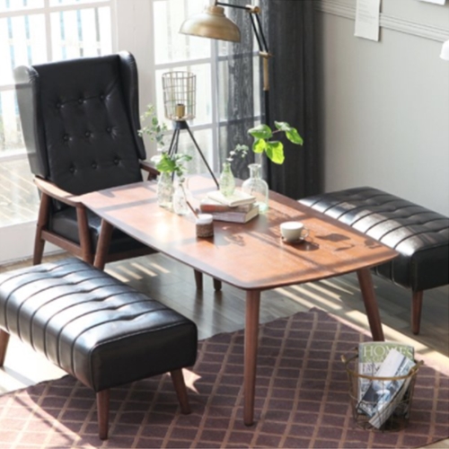 베스트리빙 피렌체 카페 테이블 1600 (오토반의자2개+윙소파1개)