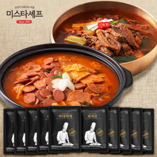 태종에프디 미스타셰프 육개장 600g x 5개 + 부대찌개 600g x 5개_이미지