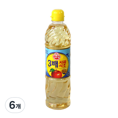 오뚜기 3배 사과식초 900ml (6개)_이미지