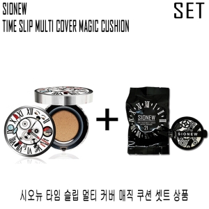 시오뉴 셋트 구성 커버력 지속력 밀착력 좋은 쿠션 팩트 파운데이션 셋트 21호 본품+리필 1개_이미지