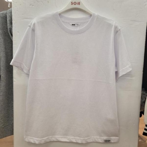 소이 HC22 엔자임무지티 남여공용 사계절용 화이트 무지 박스핏 티셔츠 26SM403 S43390840_이미지