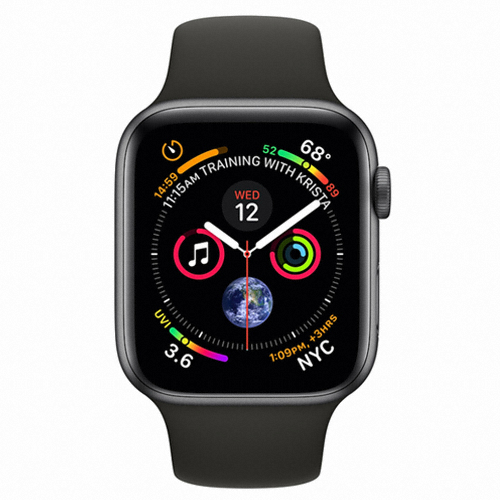 APPLE 워치 시리즈4 40mm 스페이스 그레이 알루미늄 (스포츠밴드)_이미지