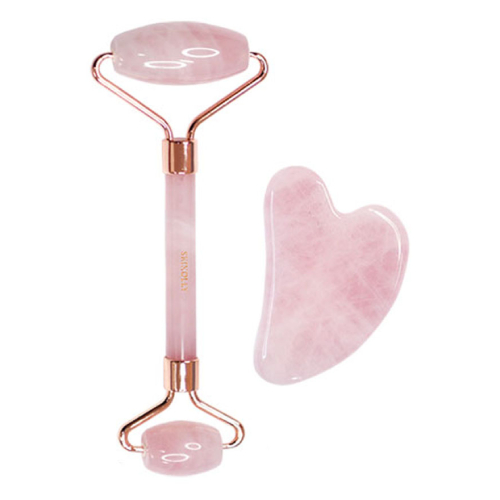스킨올리 로즈쿼츠 페이스롤러 + 하트 괄사